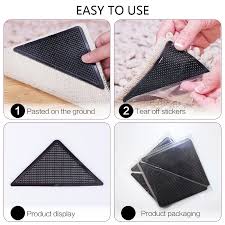 Silicon Edge Protector Pads for Carpets-anti Slip (4pcs)